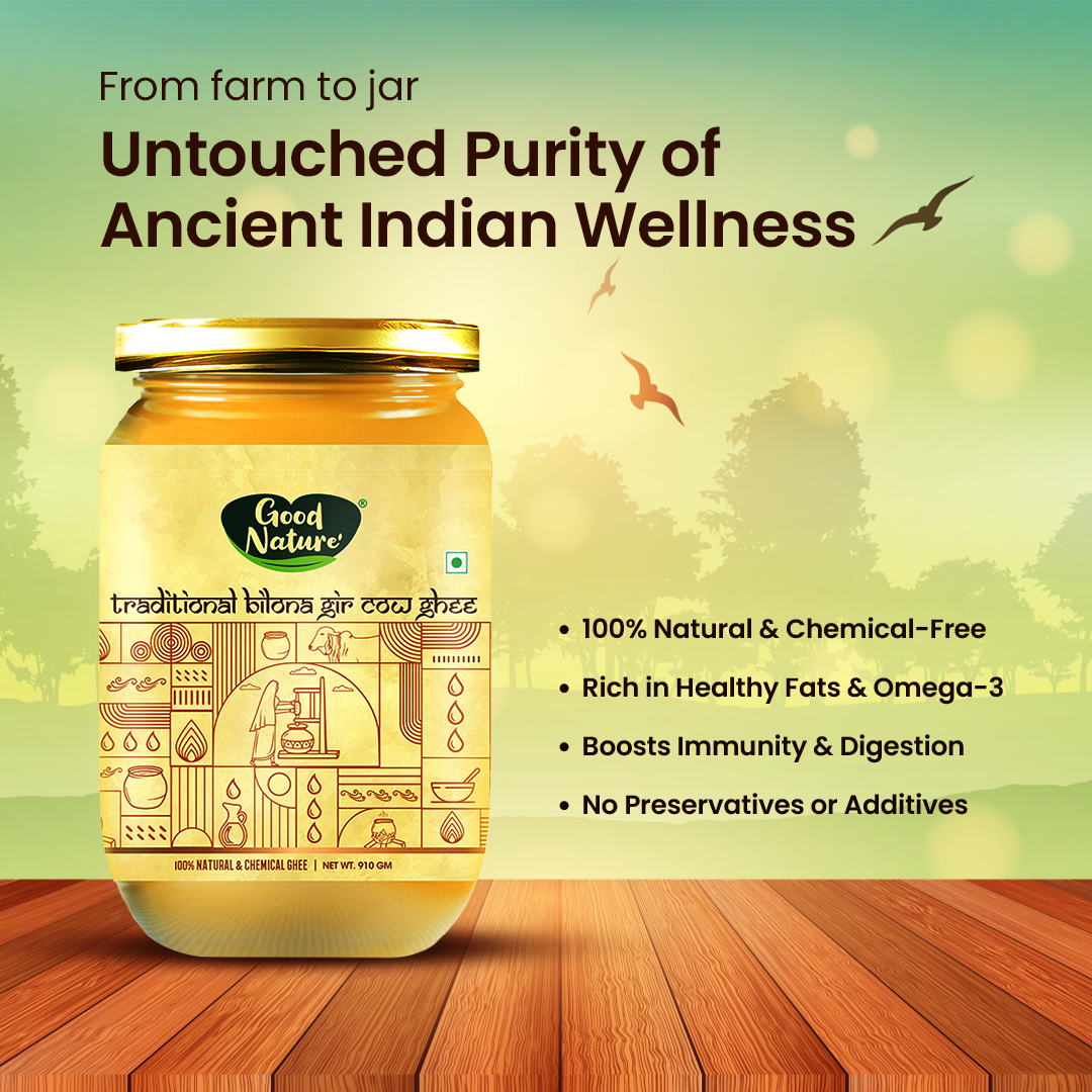 A2 Gir Cow Ghee | Bilona Method (1L)