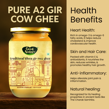 A2 Gir Cow Ghee | Bilona Method (1L)