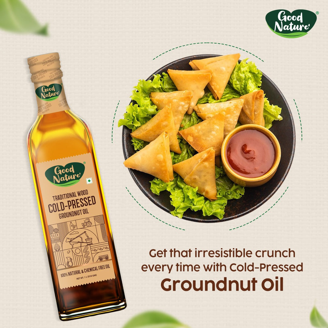Good Nature's Wood Cold Pressed GroundNut  Oil (Plastic Bottle)