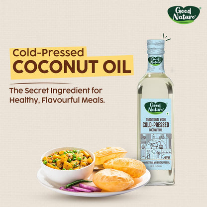 Good Nature's Wood Cold Pressed Coconut Oil ( Plastic Bottle )